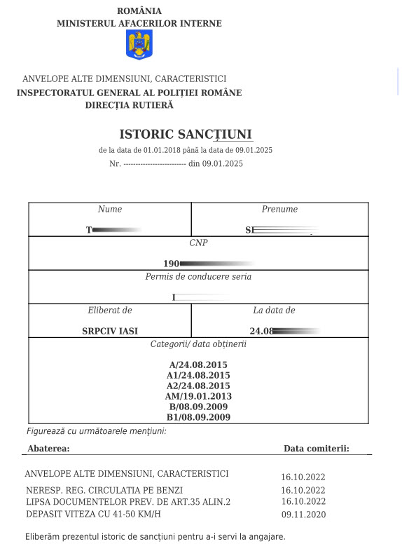 Eliberare Certificat de Integritate Comportamentala Online